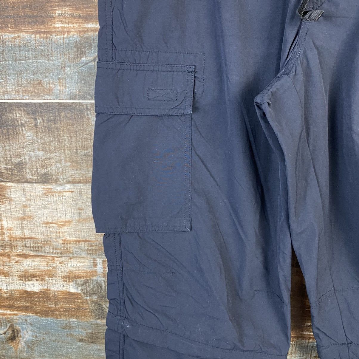 Japanese Brand × Uniqlo DL Uniqlo Dark Blue Cargo Multipocket Pants #C1129 Size US 33 - 10 Thumbnail