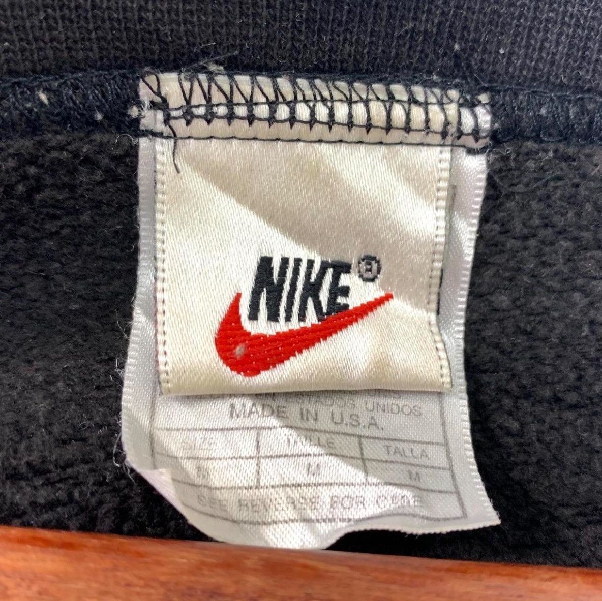 Nike × Vintage Vintage 90s Nike Small Swoosh Crewneck Size US XL / EU 56 / 4 - 6 Thumbnail