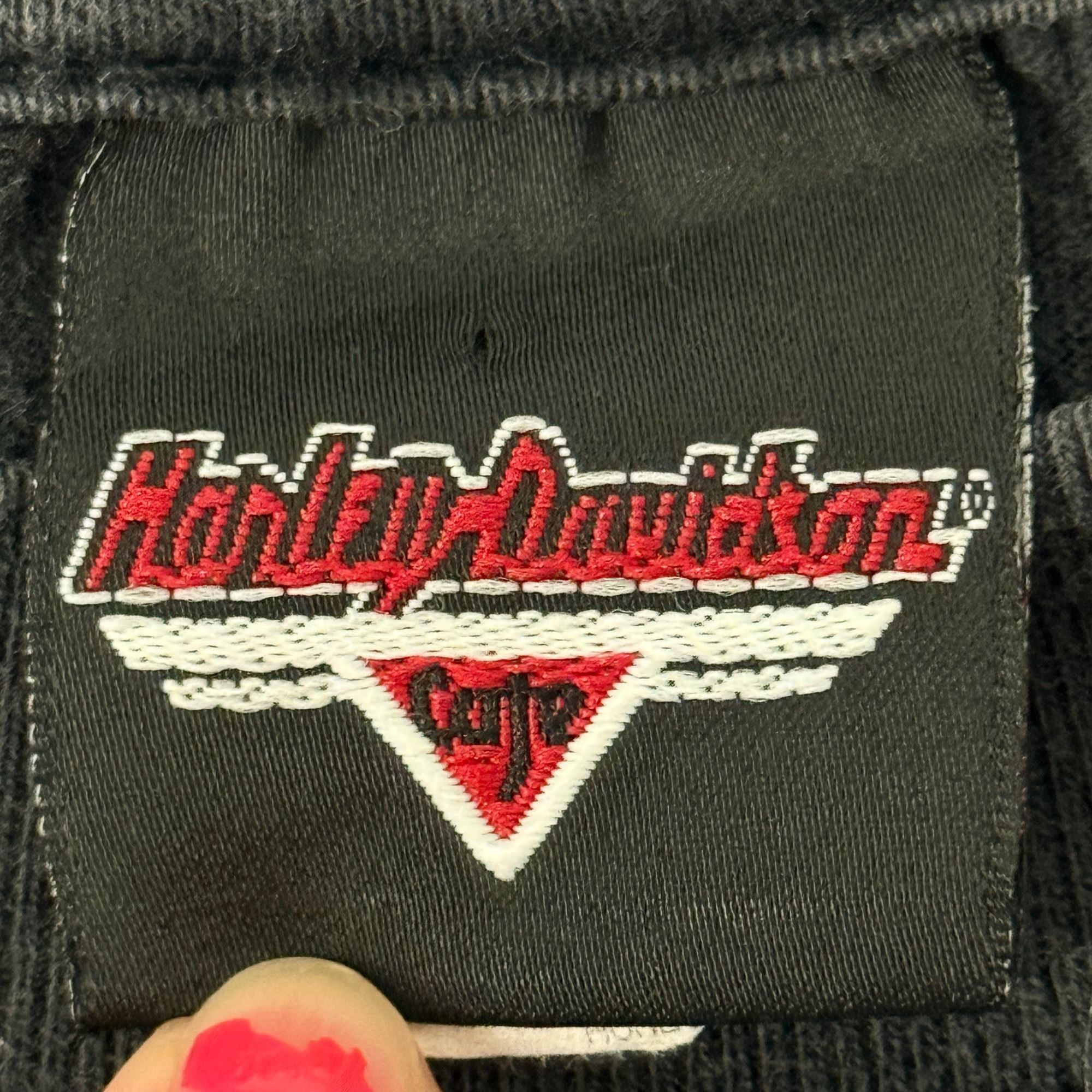 Harley Davidson 90’s SOARING Fire EAGLE FLAMES Las Vegas Motorcycle Biker T Size US L / EU 52-54 / 3 - 6 Thumbnail