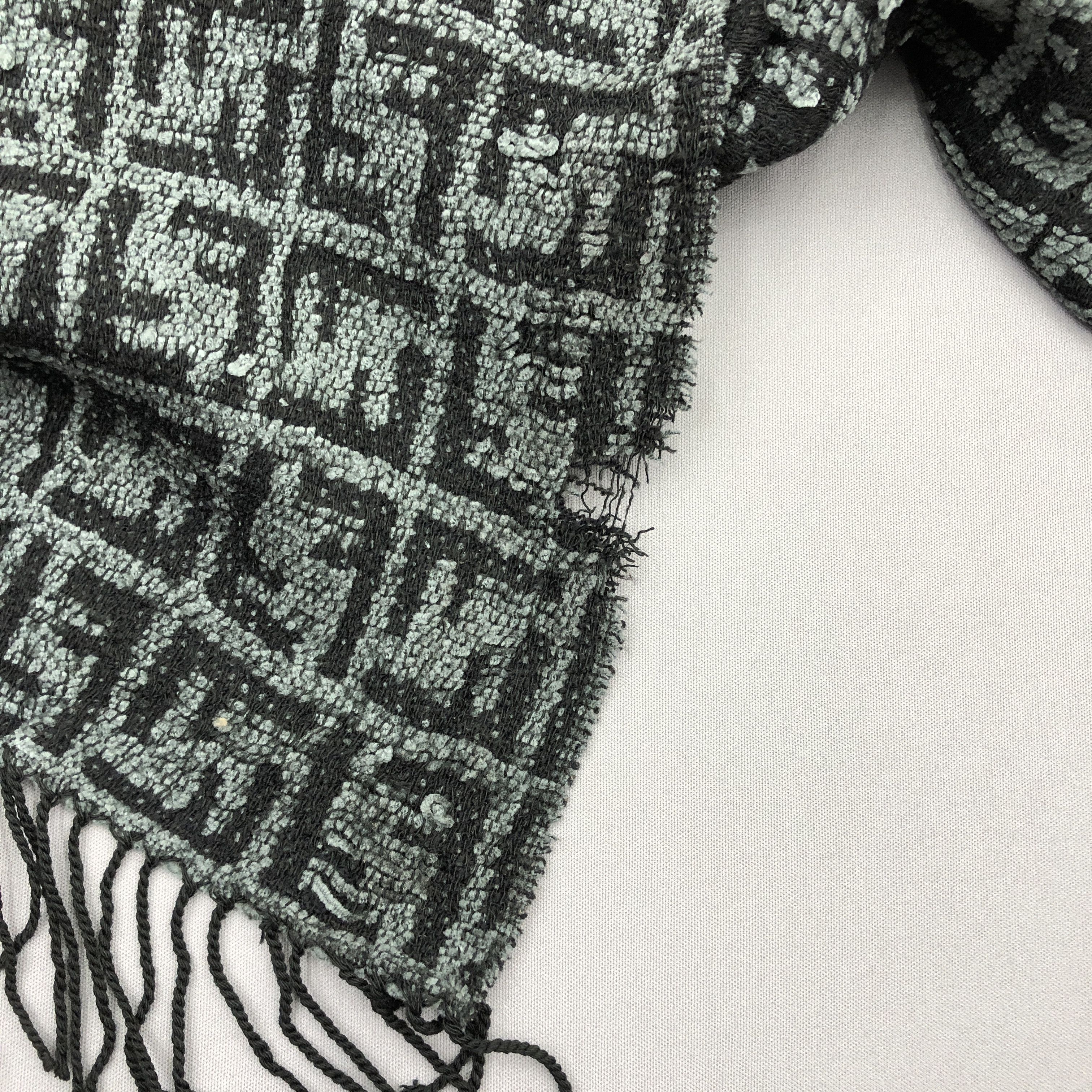 Fendi Vintage Fendi Scarf Muffler FF Monogram Roma Wool Scarves Size ONE SIZE - 4 Thumbnail