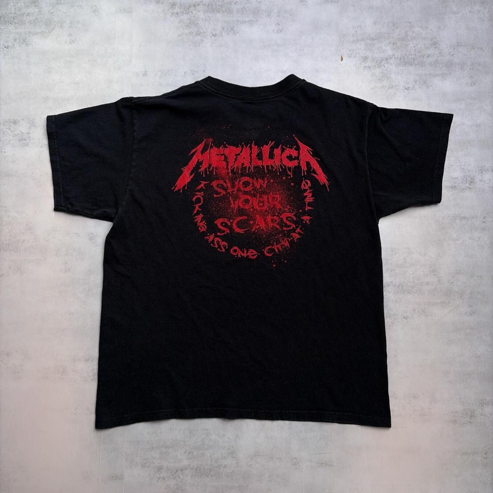 Anvil Y2K Black Metallica New York 2009 Tour Grunge Band T-Shirt Size US L / EU 52-54 / 3 - 2 Thumbnail