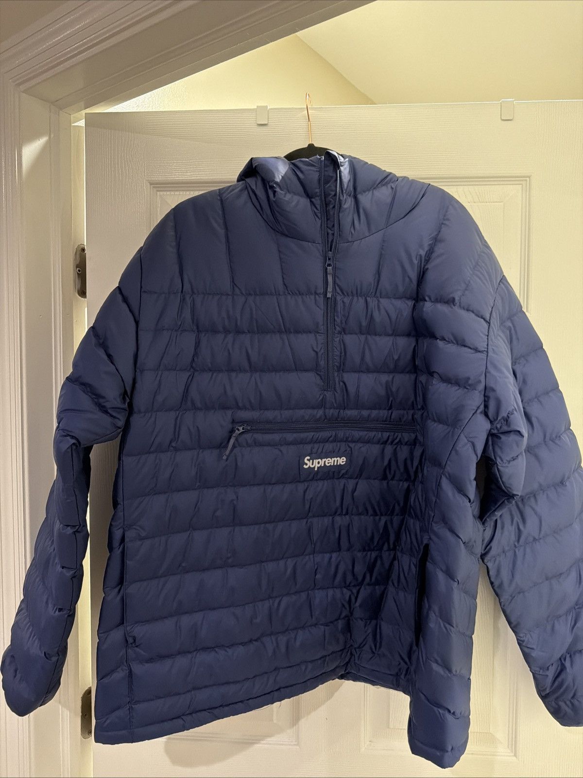 Supreme Micro Down Half Zip Hooded Supreme ネイビー ハーフジップ 