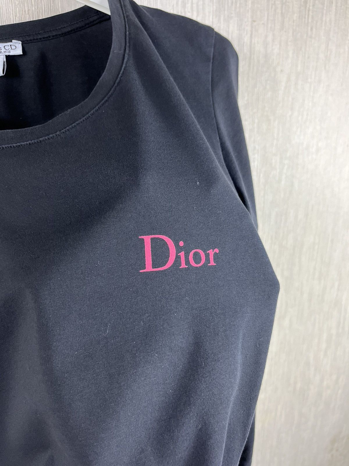 Christian Dior Monsieur × Dior × Vintage CD parfums Christian Dior addict vintage 3/4 sleeve t-shirt Size S / US 4 / IT 40 - 9 Thumbnail