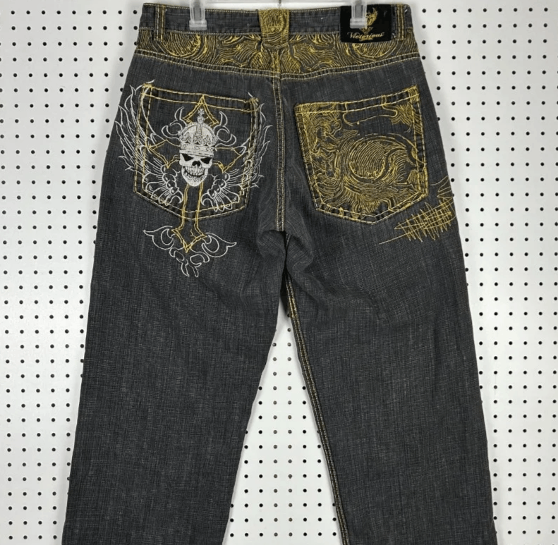 Japanese Brand Street Vintage Hip Hop Jeans Size US 36 / EU 52 - 2 Thumbnail