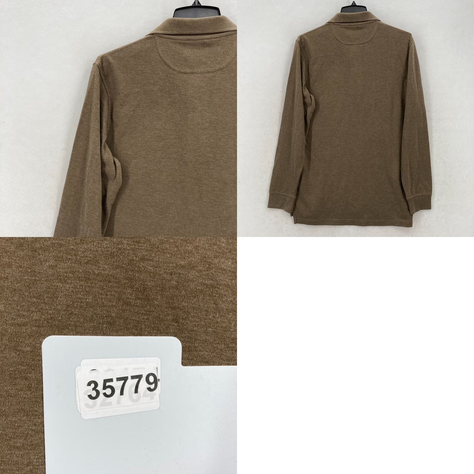 Croft & Barrow Croft & Barrow Easy Care Polo Shirt Mens S Long Sleeve Brown Stretch Size US S / EU 44-46 / 1 - 9 Thumbnail