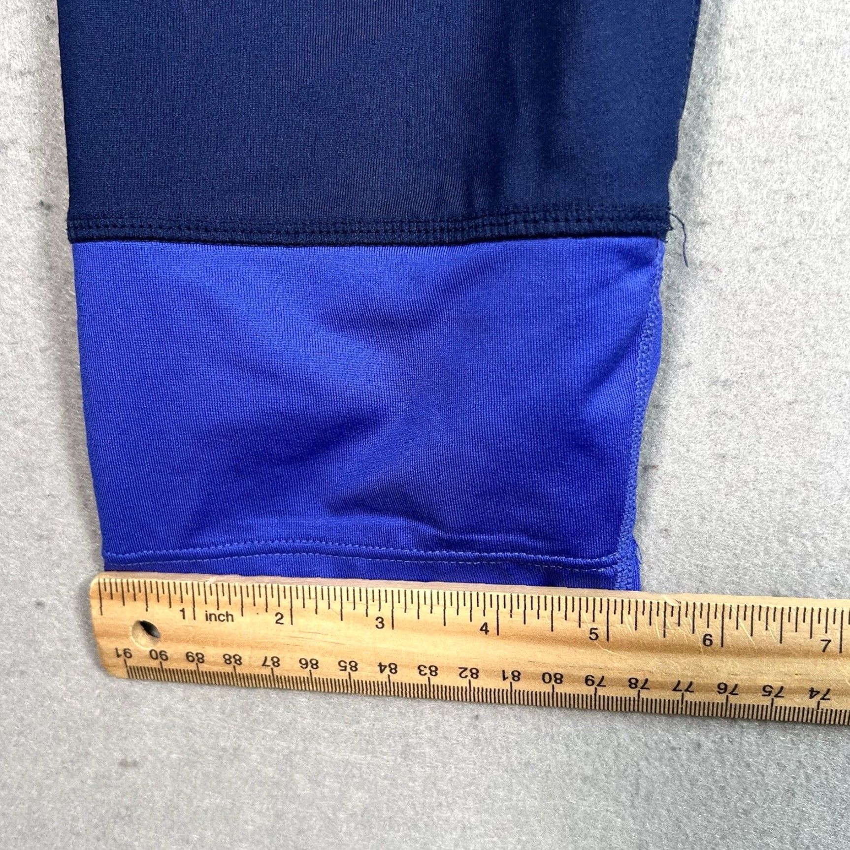 Nike VINTAGE Nike Dri Fit Athletic Tights Pants Women Large Blue Crop 3/4 Length Size 36" / US 14 / IT 50 - 5 Thumbnail