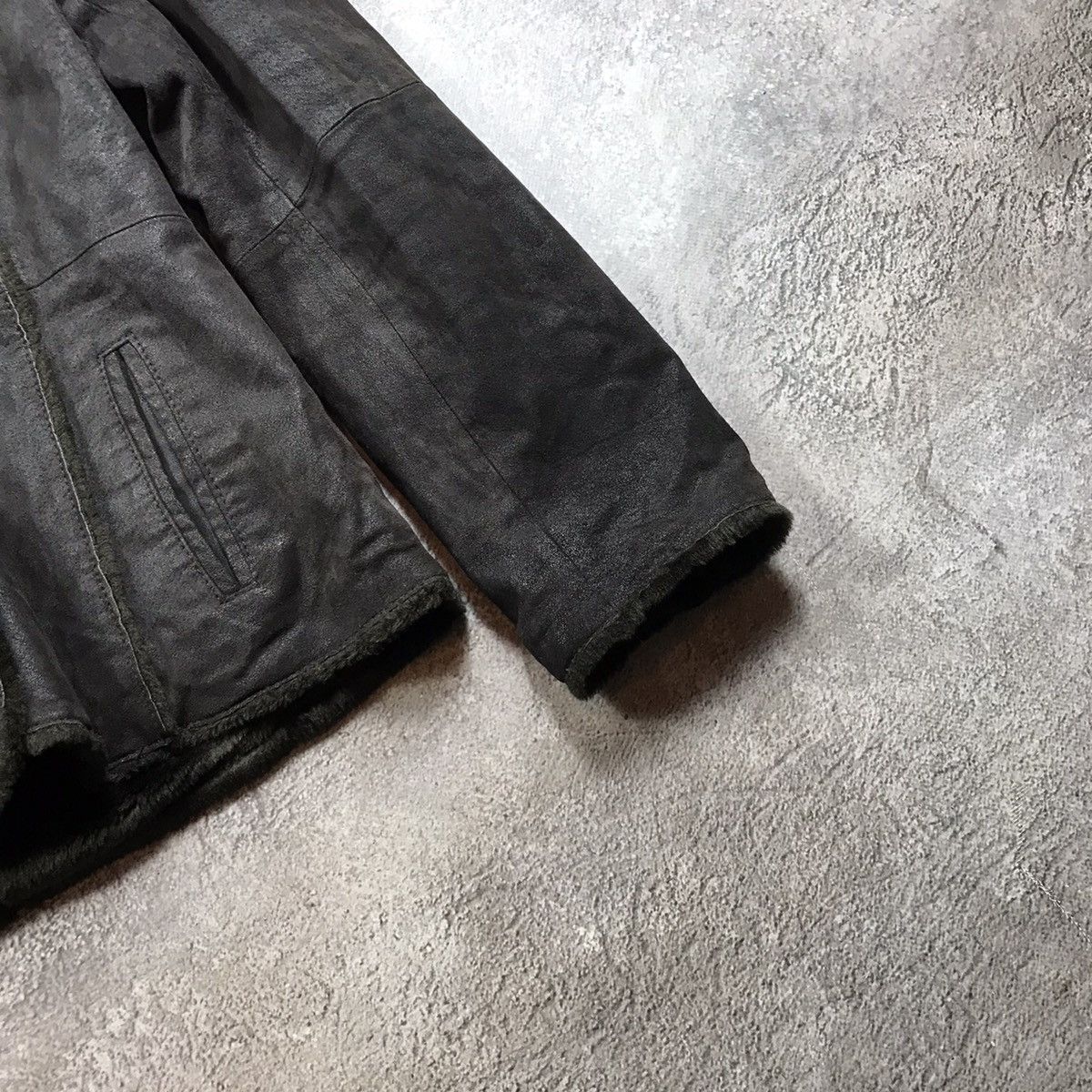 Vintage Vintage Y2K Faded Black Quilted Jacket Grunge Streetwear L Size L / US 10 / IT 46 - 5 Thumbnail