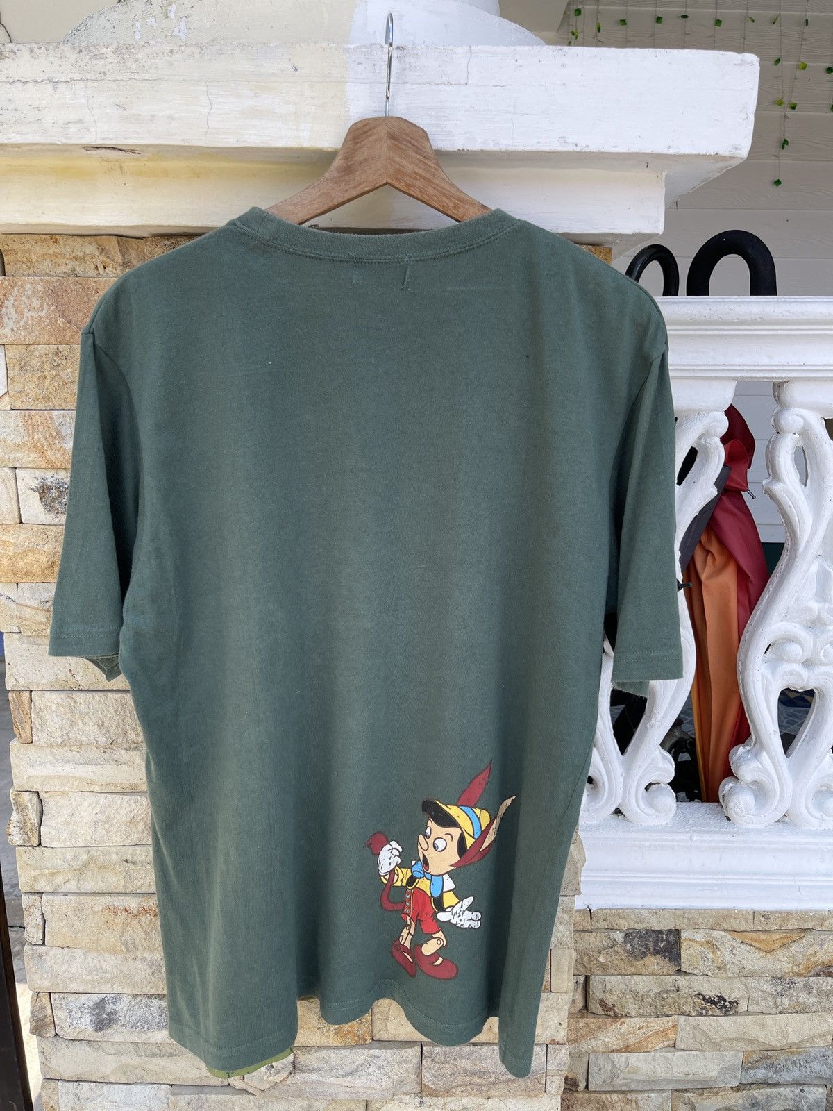 Cartoon Network Rare🔥Tokyo Disney T Shirt Big Bad Wolf Pinocchio Disney Size US L / EU 52-54 / 3 - 2 Thumbnail