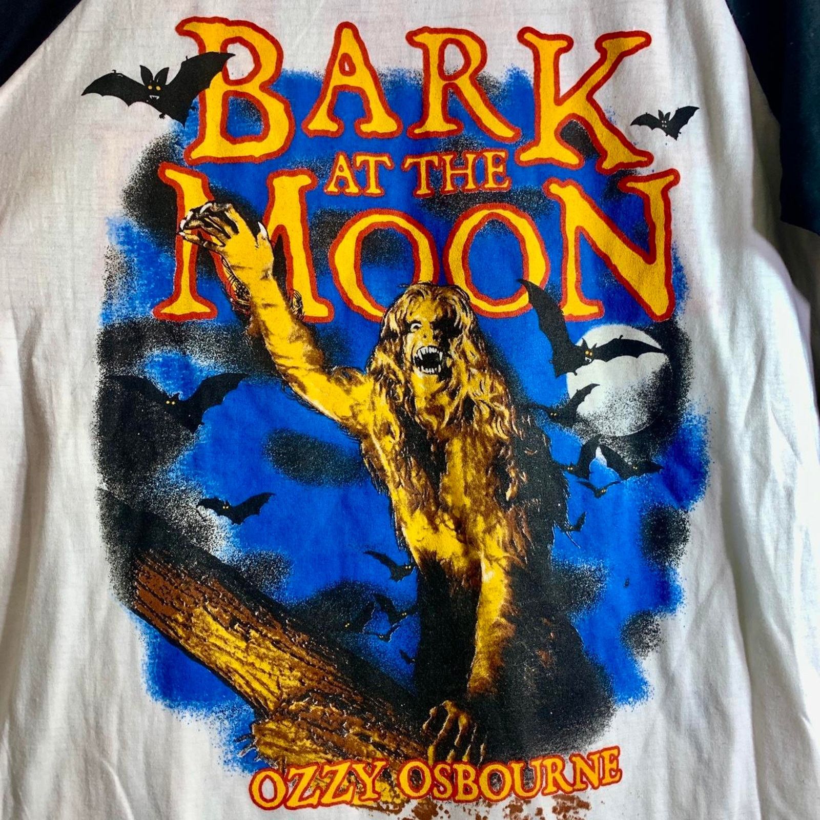 Vintage 1984 OZZY OSBOURNE Bark At The Moon 3/4 sleeve tee shirt M Size US M / EU 48-50 / 2 - 1 Thumbnail