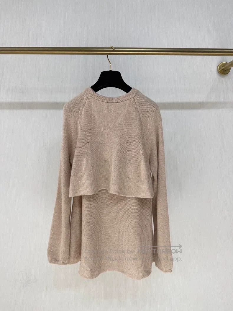 Brunello Cucinelli Sequined Cashmere Knitwear Sweater