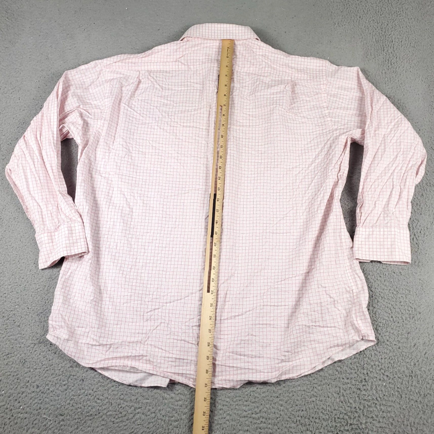Tommy Bahama Tommy Bahama Shirt Mens 17.5 Pink Check Long Sleeve Button Up Cotton Size 46R - 4 Thumbnail