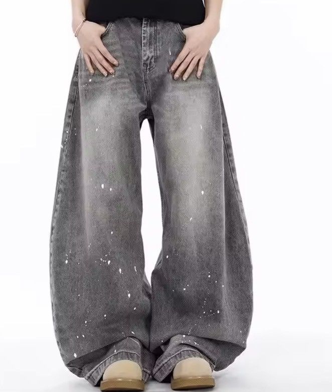 Japanese Brand Y2k Splash-ink Denim Pant Size US 31 - 4 Thumbnail