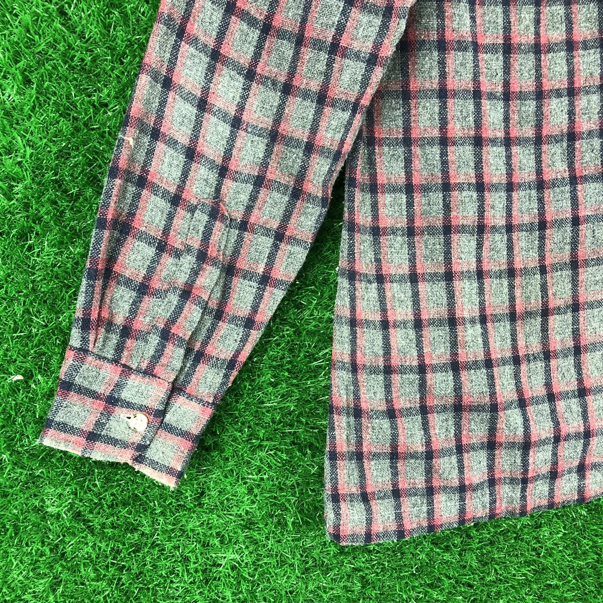 Flannel Vintage 80's Wool Flannel Checkered Double Pocket by Bazz Size US S / EU 44-46 / 1 - 6 Thumbnail