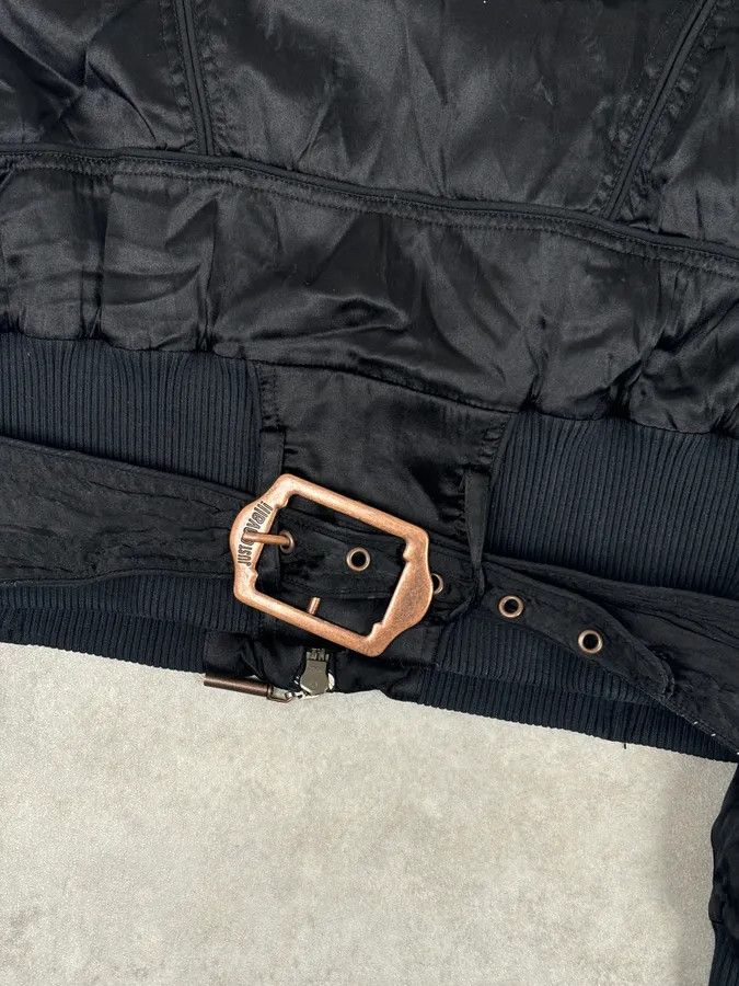 Just Cavalli AW2005 Cavalli Black Silk Multi-Pocket Cargo Gun Bomber Jacket Size S / US 4 / IT 40 - 9 Thumbnail