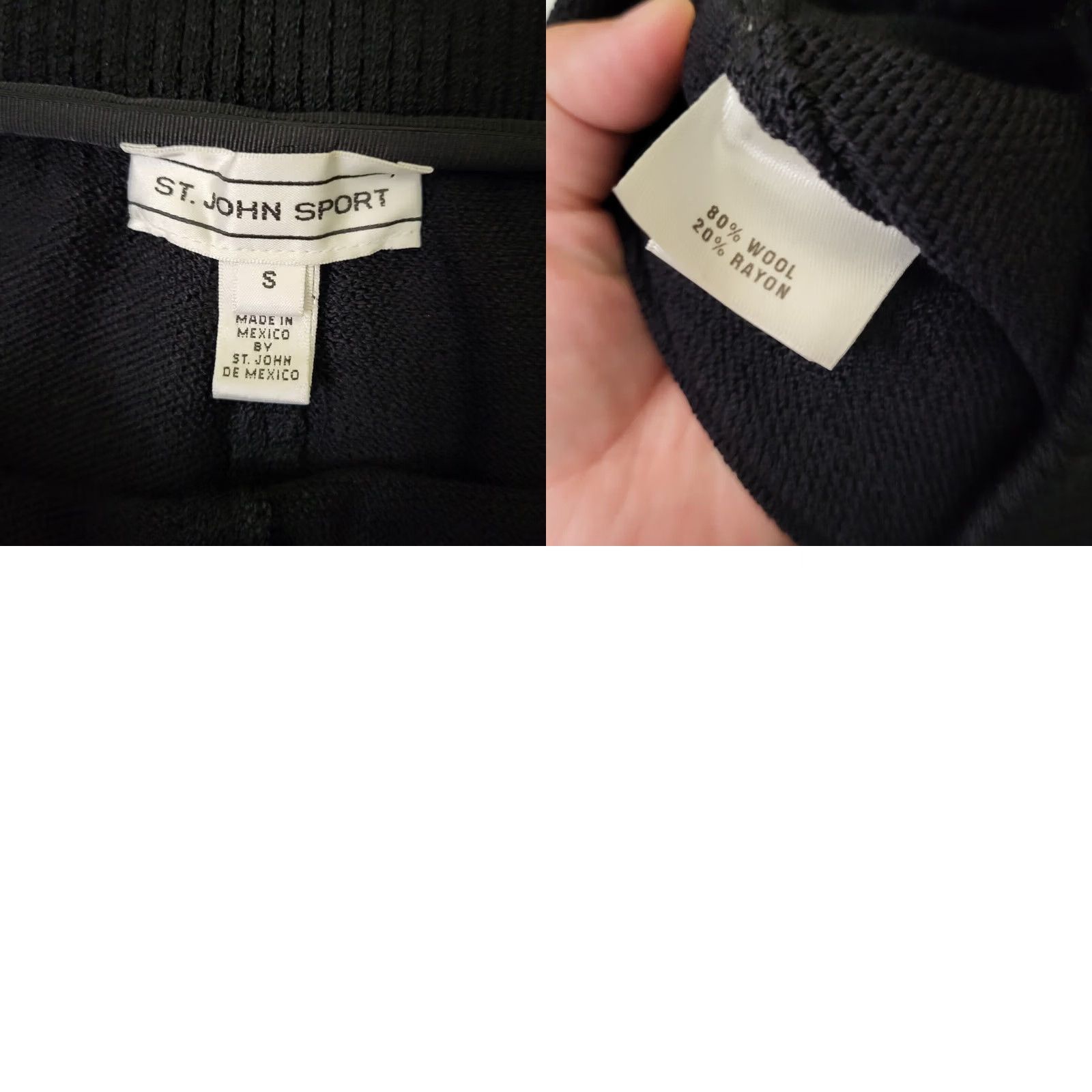St. John ST.JOHN SPORT Women's knit cargo pants Size S Black Regular Straight Cargo Knit Pants Womens S Black ST.JOHN SPORT Size S / US 4 / IT 40 - 8 Thumbnail