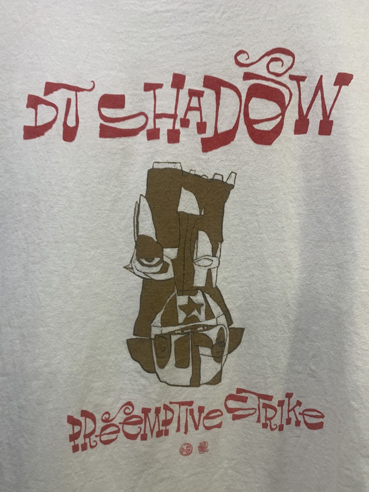 Band Tees × Vintage Vtg DJ SHADOW “Preemptive Strike” MoWax 1997 Promo Band Tee Size US XL / EU 56 / 4 - 6 Thumbnail