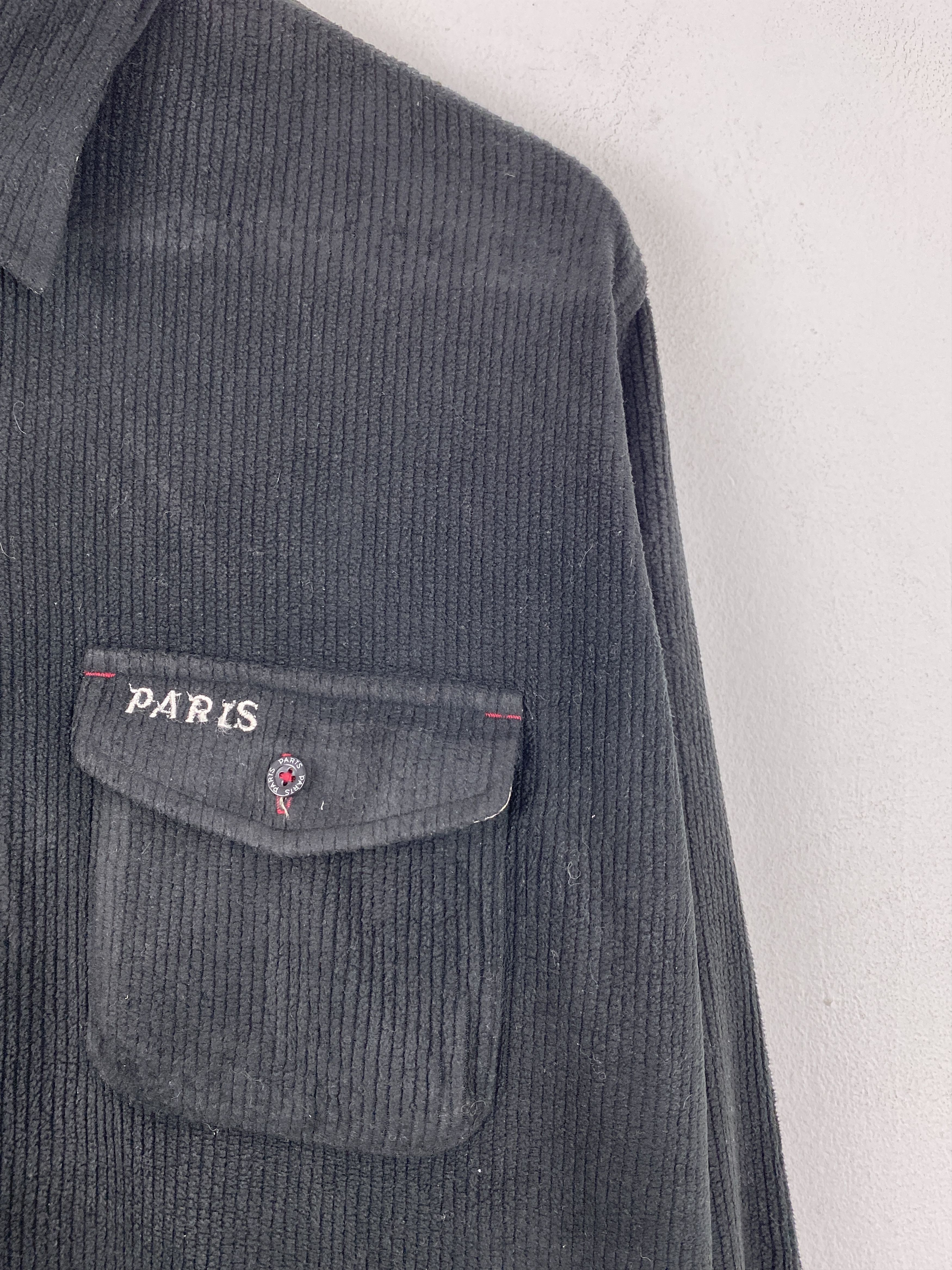 Other Vintage Paris Button Up Faded Black Jacket JA0175 Size US M / EU 48-50 / 2 - 8 Thumbnail