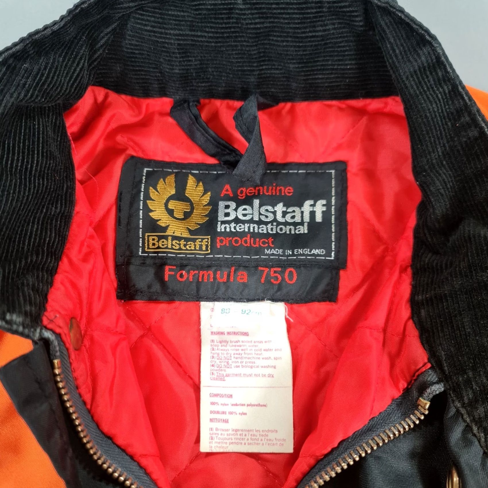 Belstaff Belstaff Mens Jacket Small Black Orange Classic Trailmaster Formula 750 Belted Size US S / EU 44-46 / 1 - 3 Thumbnail