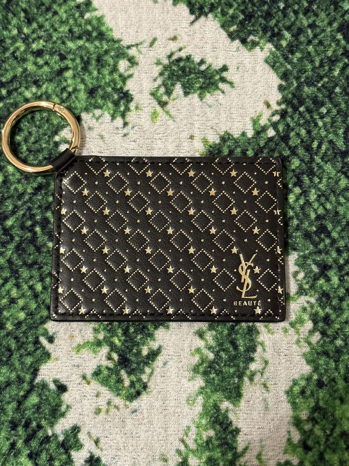 Yves Saint Laurent YSL Keychain Beauty Mirror Black and Gold | Grailed