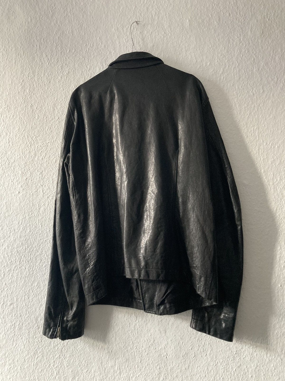 Rick Owens FW09 "CRUST" Hammered Lamb Stooges Leather Jacket Rick Owens Size US XL / EU 56 / 4 - 8 Thumbnail