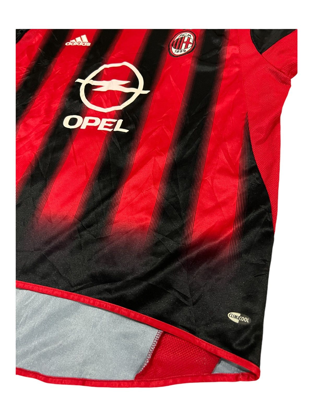 Adidas × Vintage Vintage 2004/05 AC Milan Adidas Opel Home Jersey Size US L / EU 52-54 / 3 - 4 Thumbnail