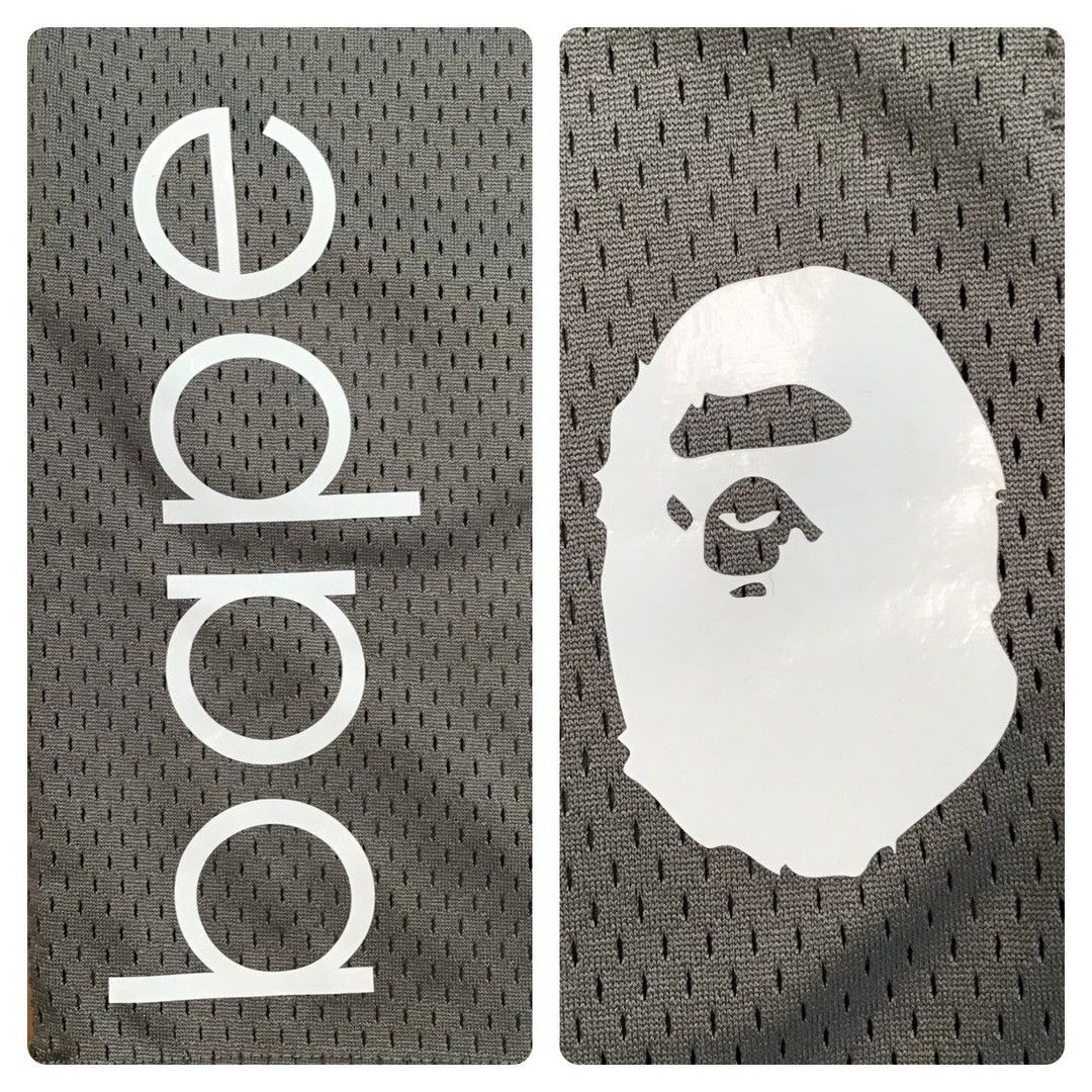 Bape BAPE Grey mesh shorts a bathing ape ★size S Size US 30 / EU 46 - 3 Thumbnail