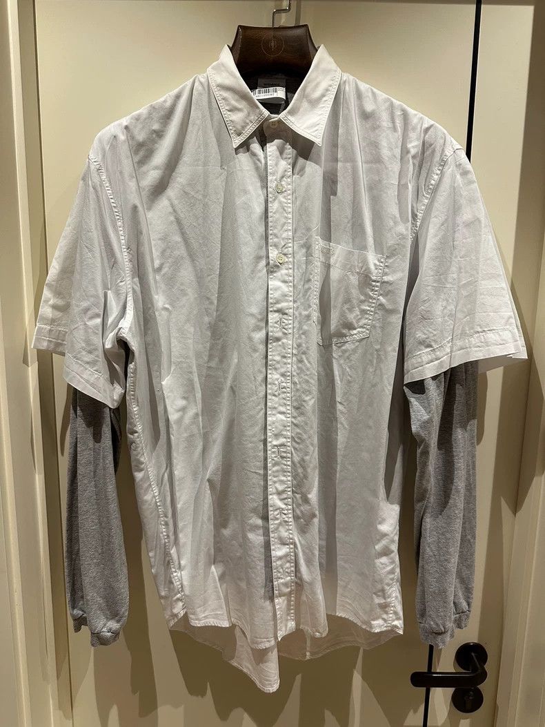 Vetements Vetements 19SS show logo fake two shirts 2504-Nextarrow Size US M / EU 48-50 / 2 - 2 Thumbnail