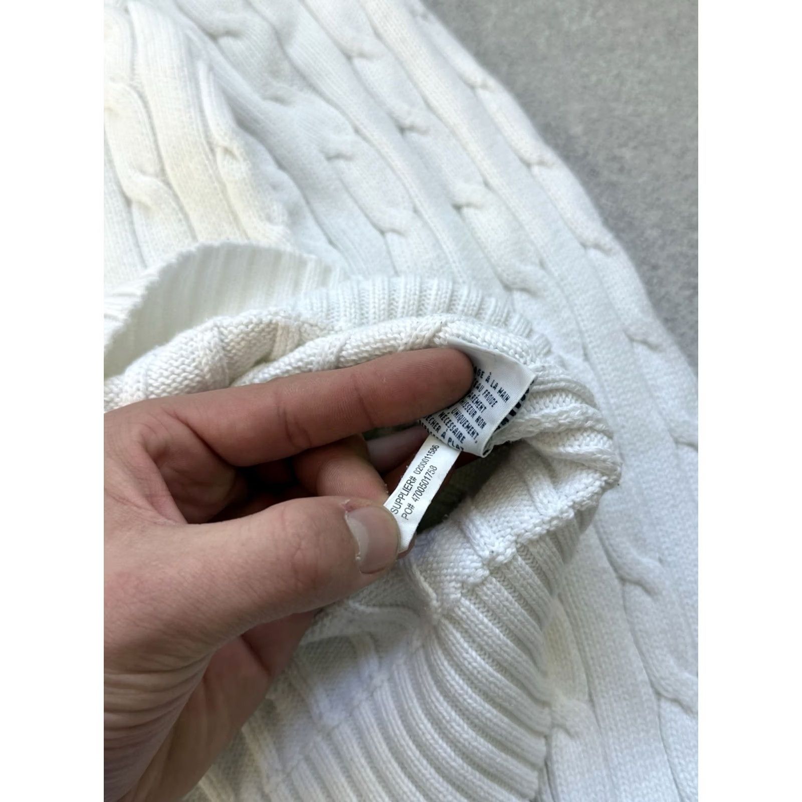 Polo Ralph Lauren Polo Ralph Lauren White Sweater Womens Pullover Crew Neck Luxury L Size Size L / US 10 / IT 46 - 8 Thumbnail