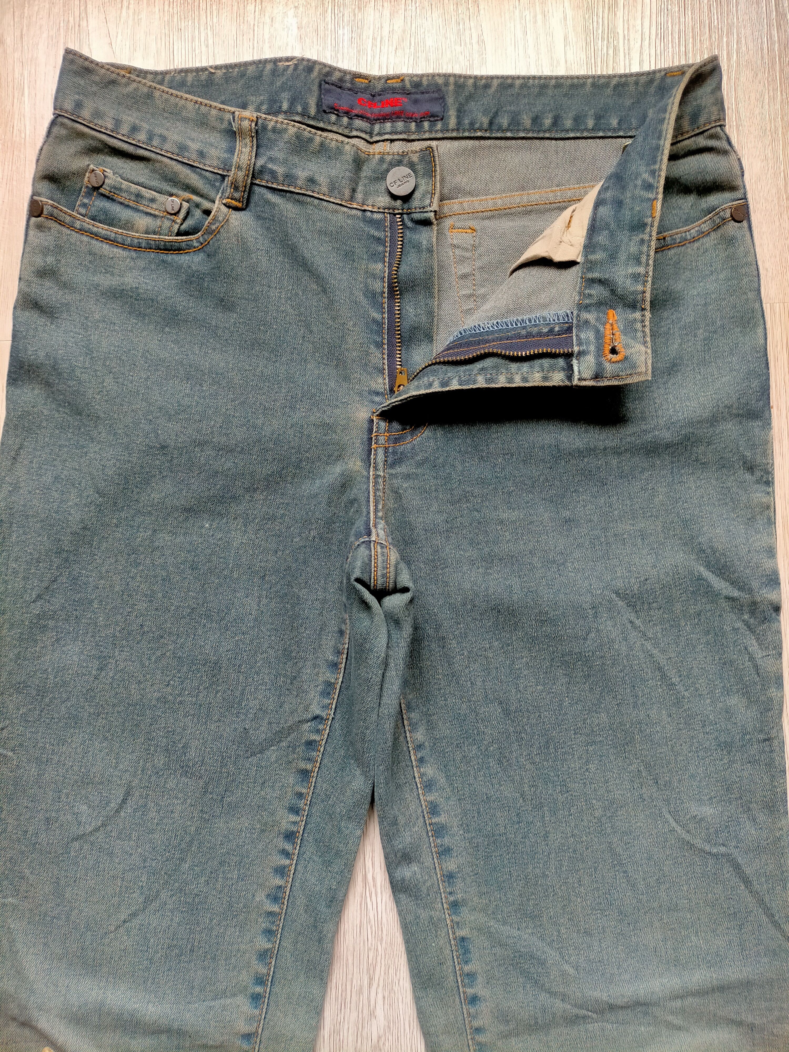 Hysteric Glamour × Japanese Brand Flare Jeans Cf line Embroidered Floral Low rise Stretch Size US 30 / EU 46 - 6 Thumbnail