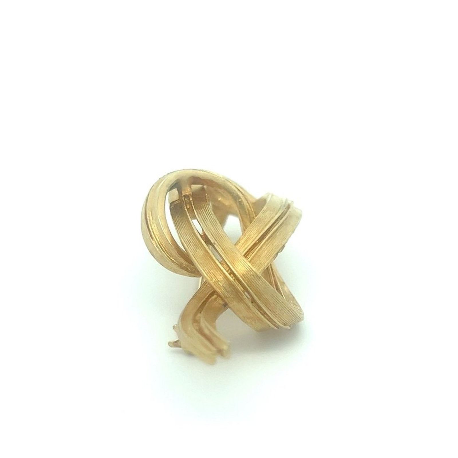 & Other Stories Vintage Signed - Coro - Goldtone Love Knot Design Brooch Pin Size ONE SIZE - 7 Thumbnail