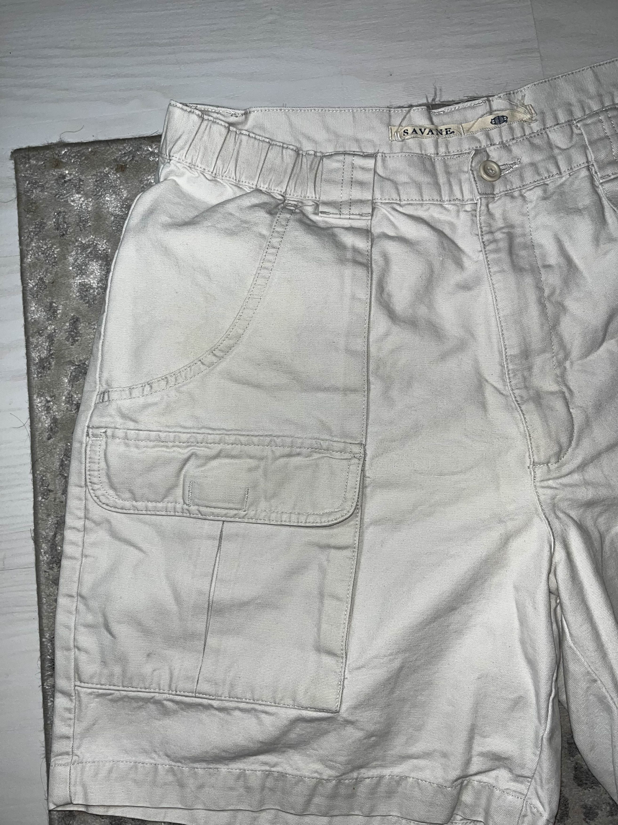 Savane Cream Savane Cargo Shorts Size US 34 / EU 50 - 3 Thumbnail