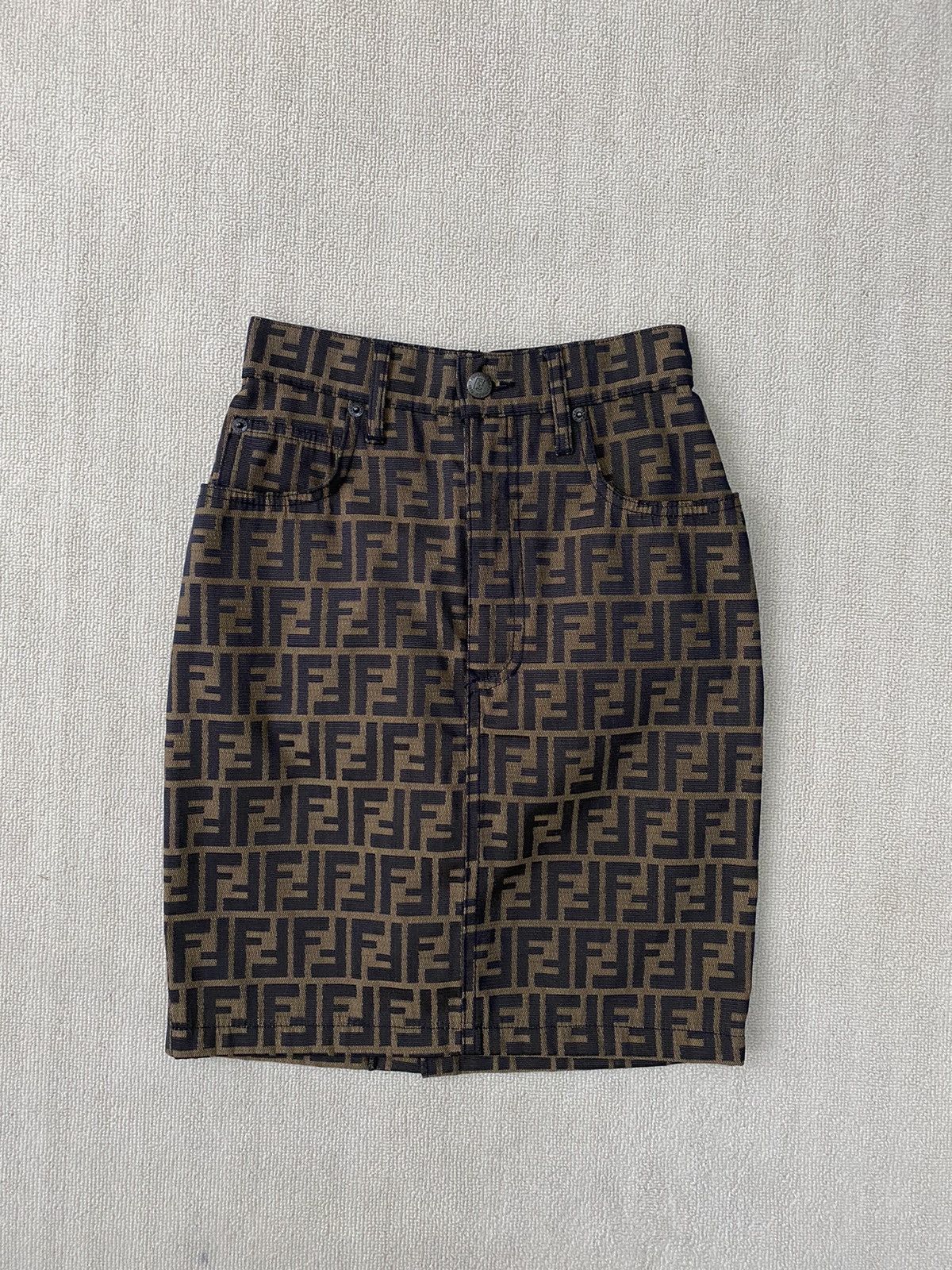 Fendi Fendi zucca pattern skirt Size 25" / US 0 / IT 36 - 4 Thumbnail