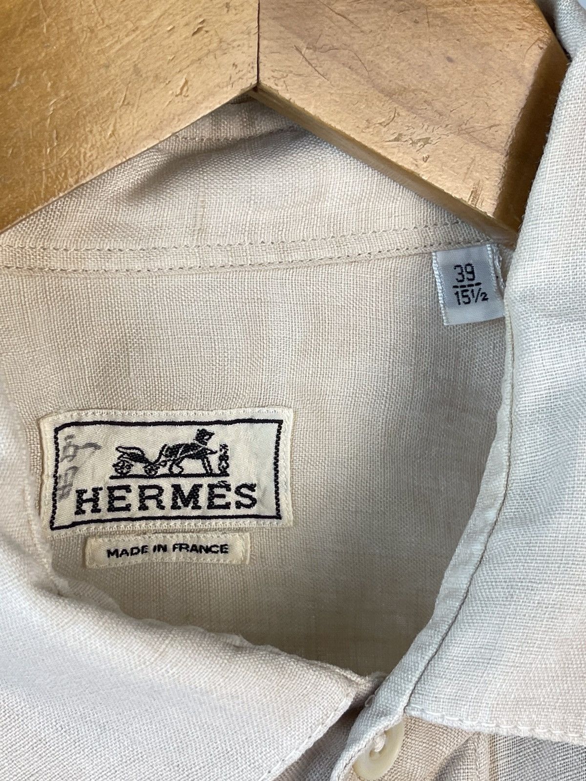 Hermes × Maison Margiela Hermes Martin Margiela Era Linen Shirt Size US L / EU 52-54 / 3 - 10 Thumbnail