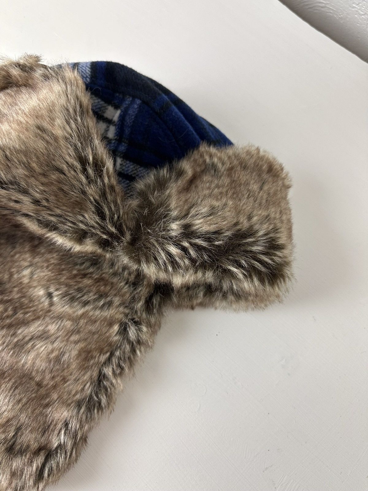 Hysteric Glamour × Vintage Crazy Y2K Mohair Fuzzy Hat Ushanka Punk Huge Size ONE SIZE - 5 Thumbnail