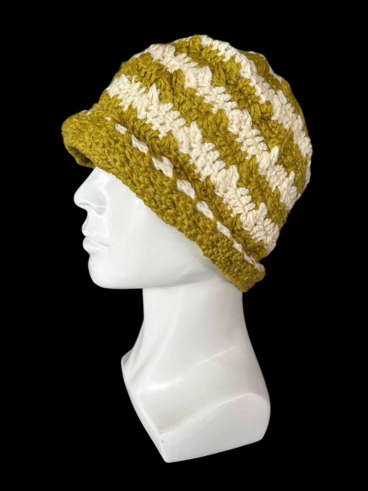 Japanese Brand × Kapital × Vintage Crochet Knitted Handmade Beanie Hats ☠️☠️ Size ONE SIZE - 5 Thumbnail