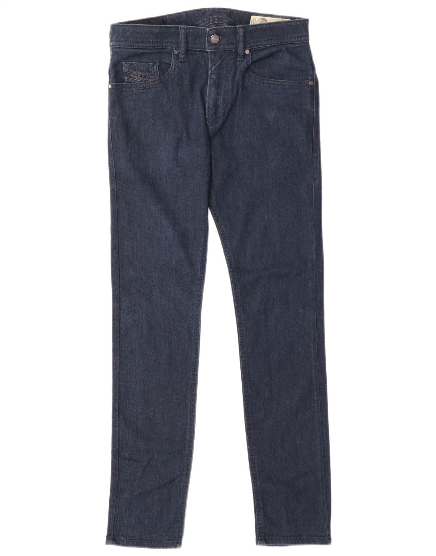 Diesel Womens Thommer Slim Skinny Jeans W29 L32 Navy Blue Cotton Size 42" / US 20 - 1 Thumbnail