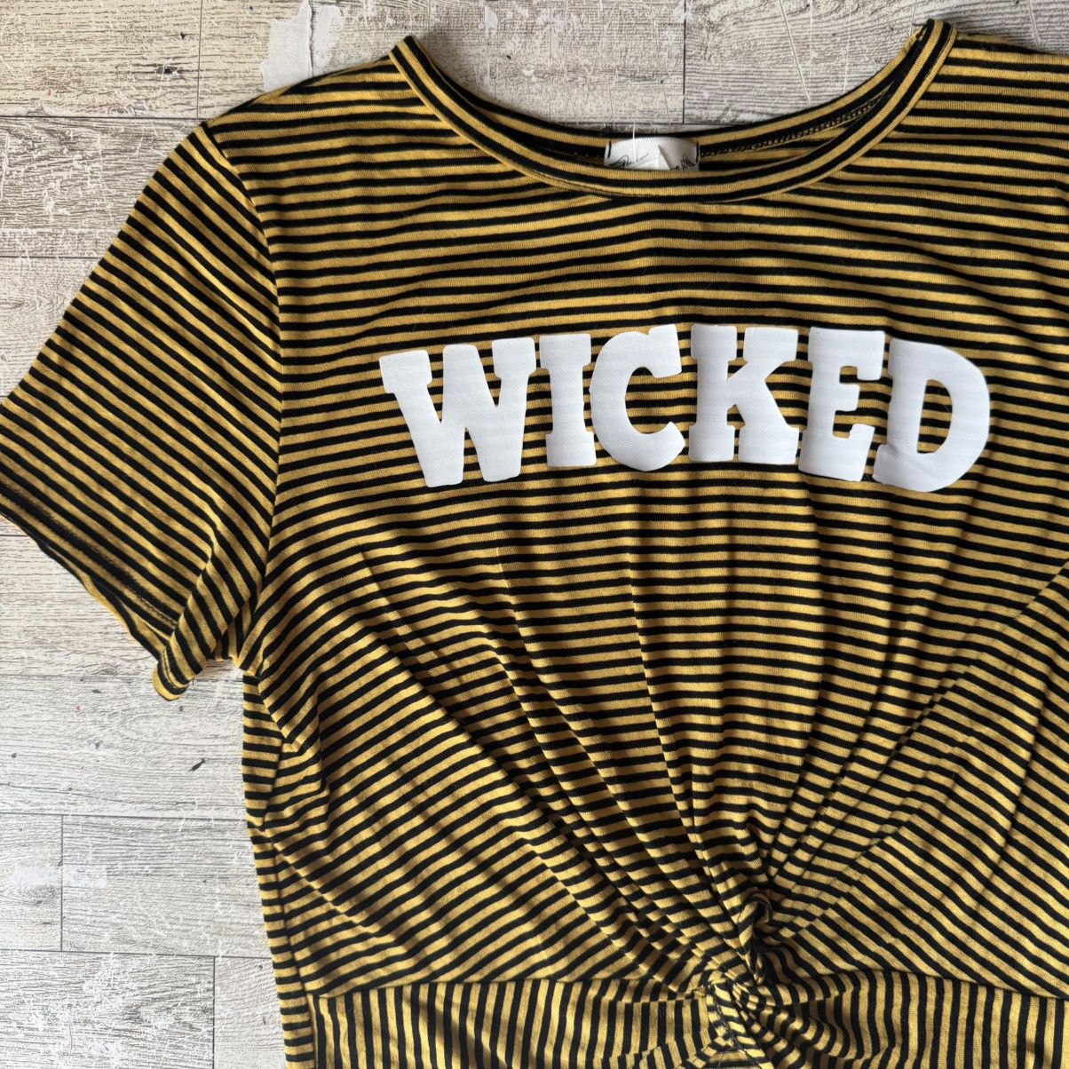 Other Wicked, Custom, Striped, Twist Knot, Baby Tee Size M / US 6-8 / IT 42-44 - 3 Thumbnail