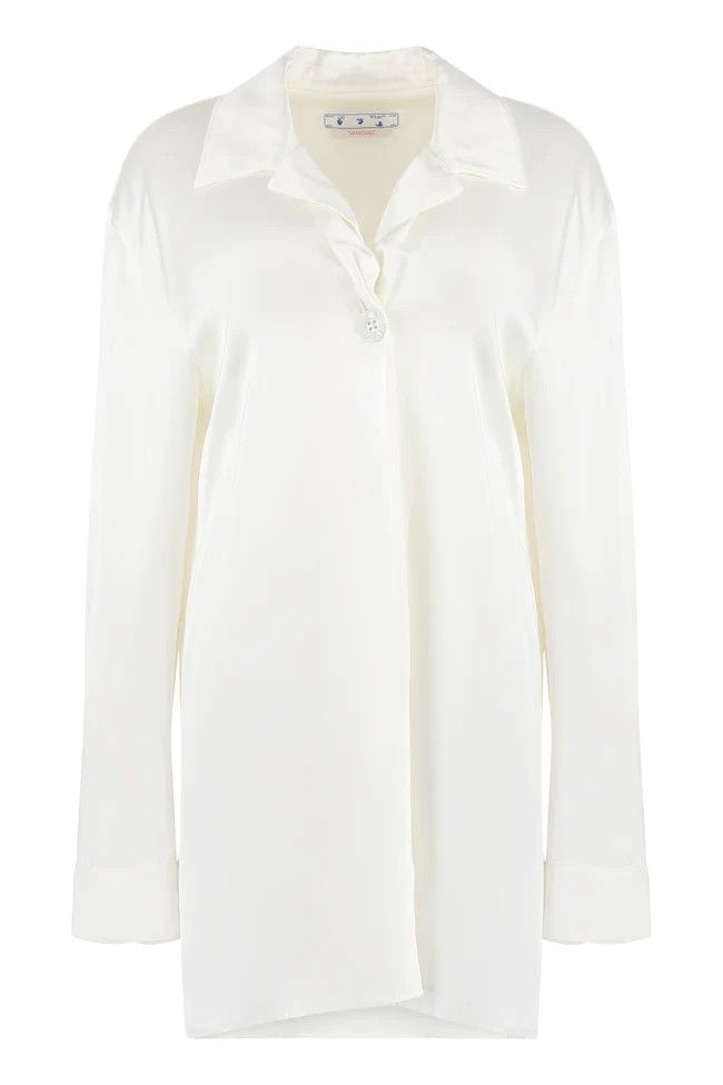 Off-White o1y1225 Blouse in White Size S / US 4 / IT 40 - 1 Thumbnail