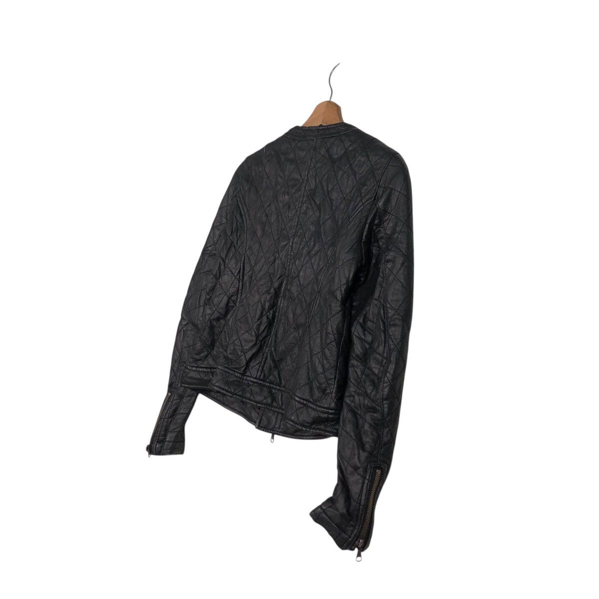 ADAM ET ROPE 📌Cropped Biker Leather Jacket Adam Et Rope Issey Miyake Size US M / EU 48-50 / 2 - 11 Thumbnail