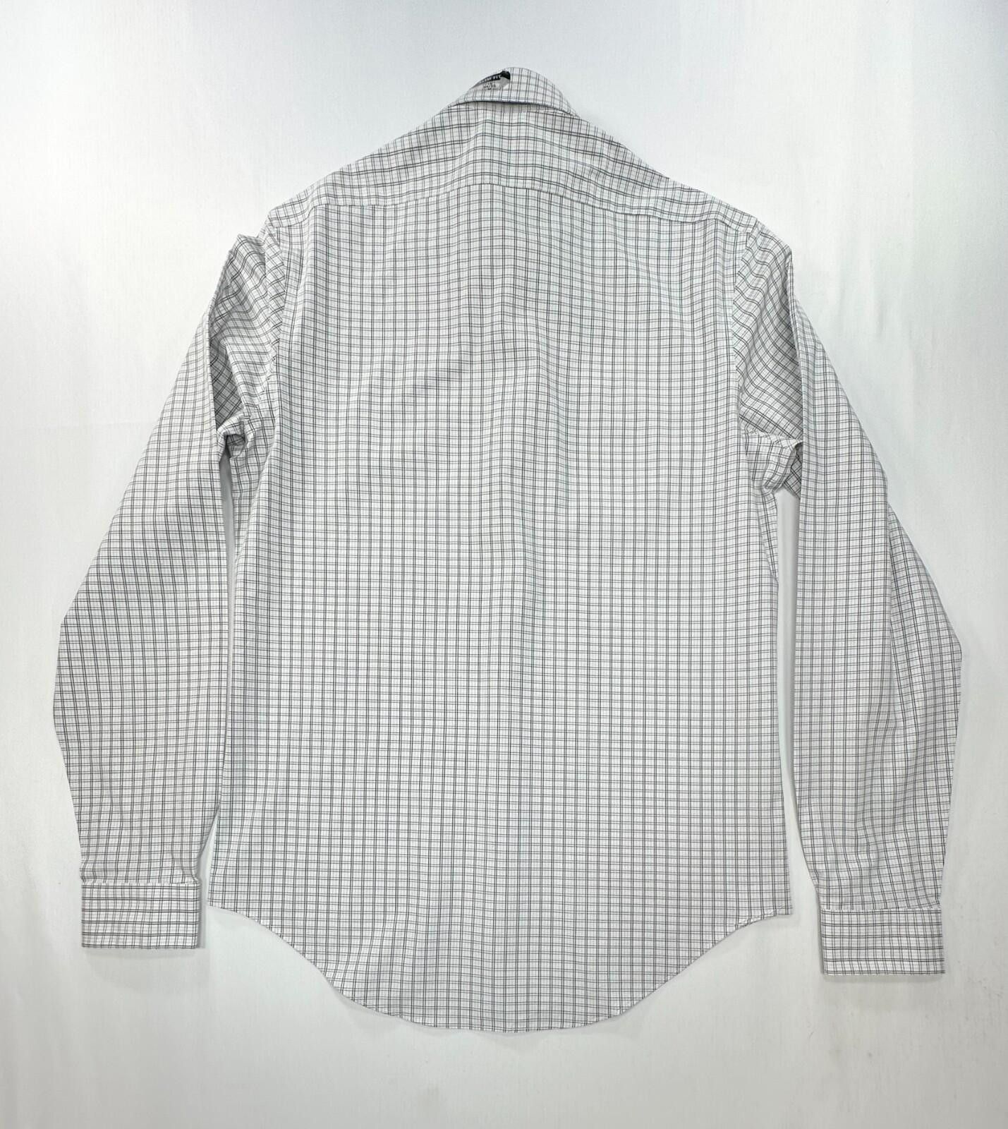 Calvin Klein Calvin Klein Slim Stretch Button Up Black Mens 15-34/35 XL Size 38R - 2 Thumbnail