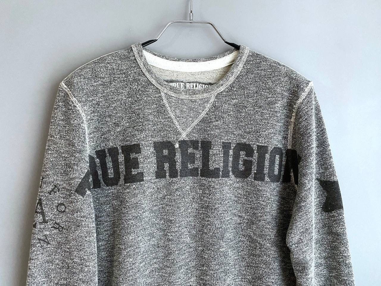 Japanese Brand × True Religion True Religion Big Logo Men’s Grey Sweatshirt, Size L Size US L / EU 52-54 / 3 - 4 Thumbnail