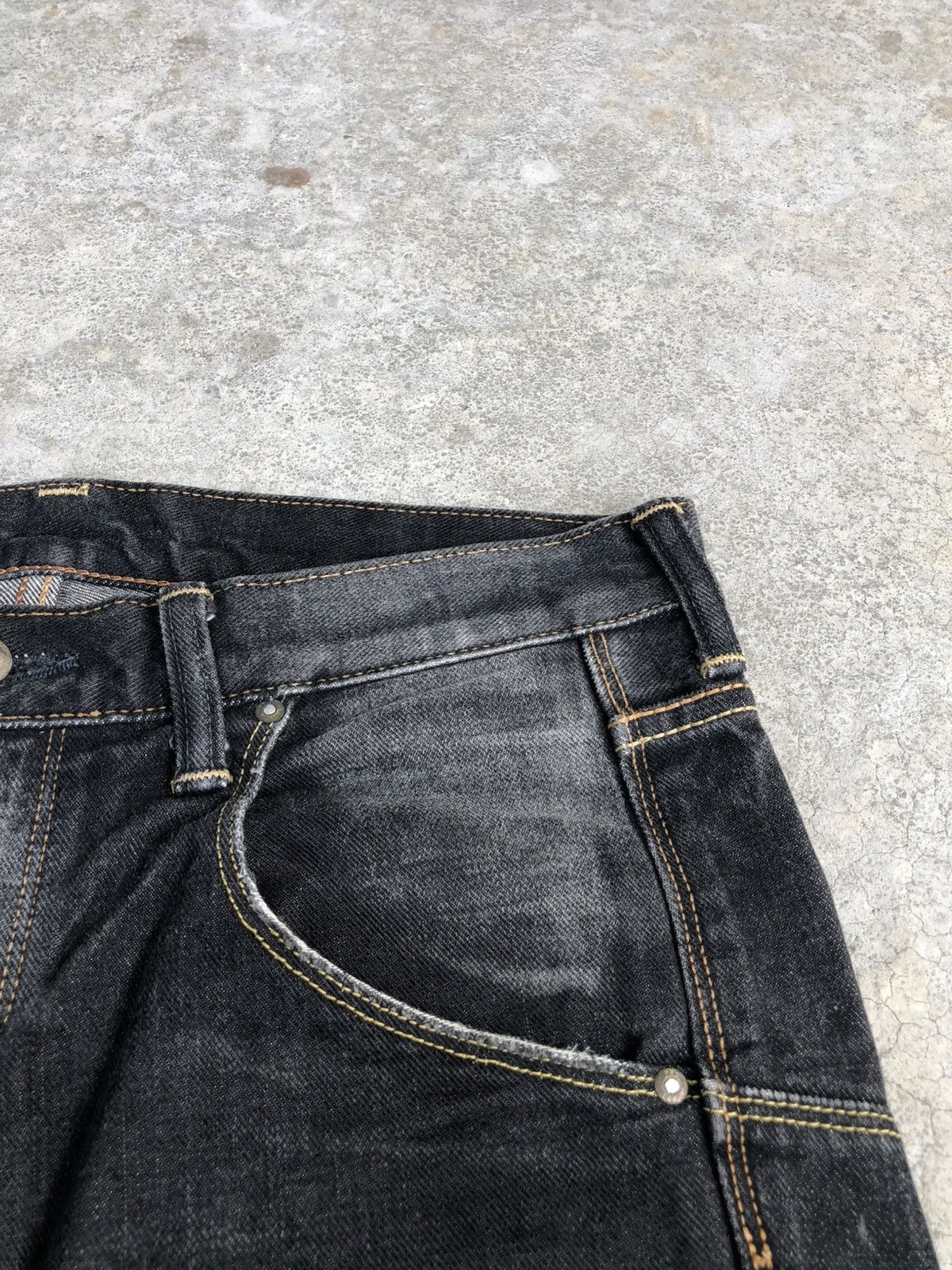 If Six Was Nine Japanese Lee Flared Jeans Bootcut Distressed Jeans Size US 31 - 15 Thumbnail