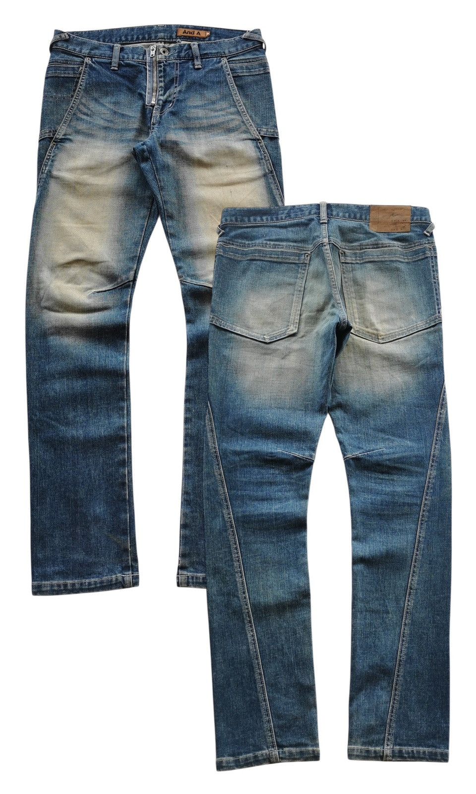 Jean And A Jeans Show Zipper Biker Twisted Size US 32 / EU 48 - 1 Thumbnail