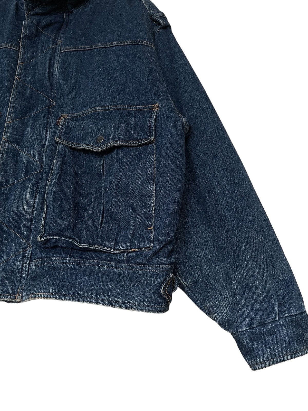 Levi's Vintage Brand Levi’s Fur Denim Jacket 1990s Size US XL / EU 56 / 4 - 5 Thumbnail