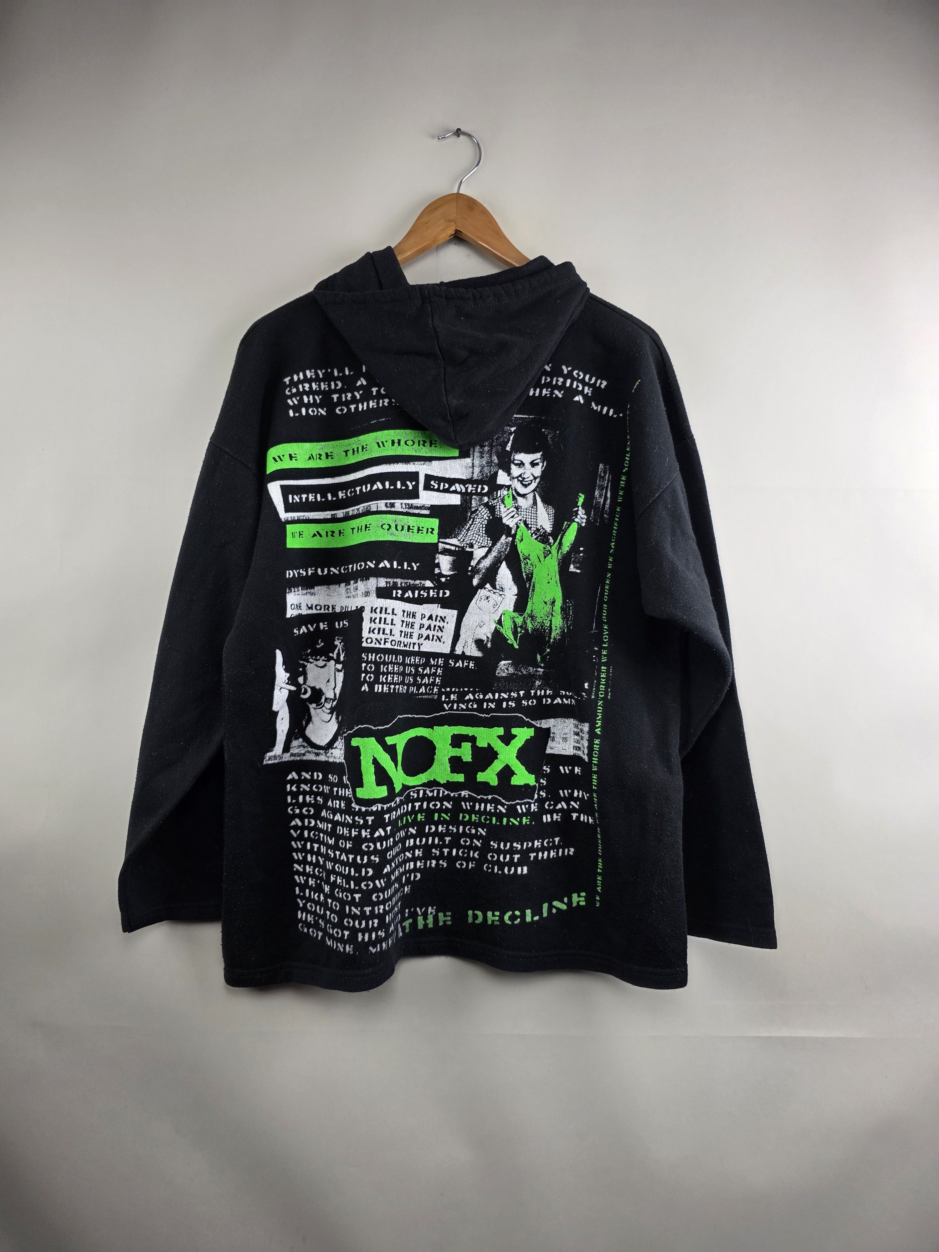 Band Tees 90s NOFX The Decline Hoodie XL 24" 28.5" Size US XL / EU 56 / 4 - 5 Thumbnail