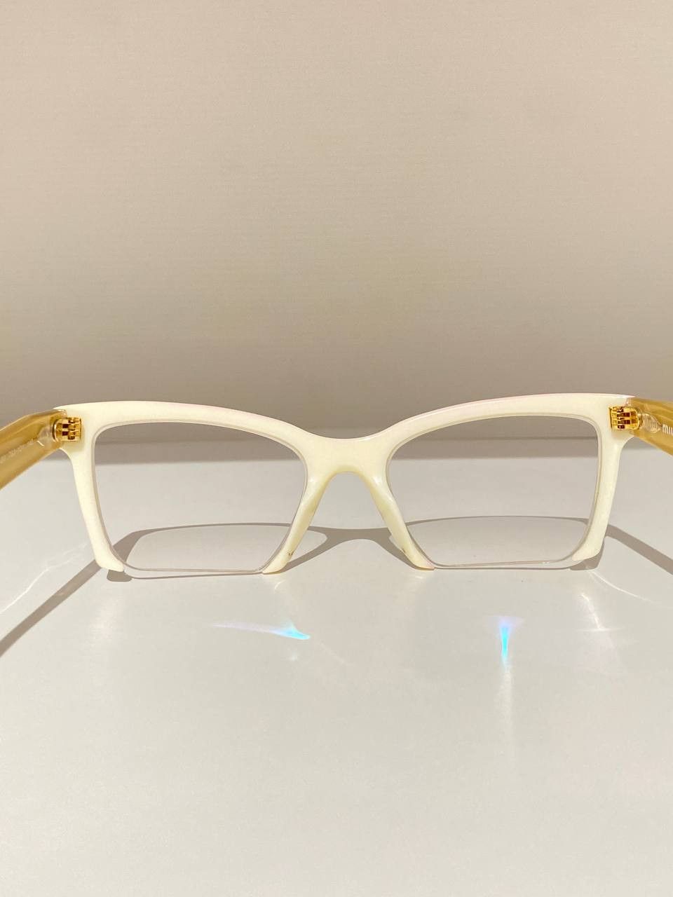 Miu Miu Miu Miu Logo Cat Eye Oversized Sunglasses Vintage Y2K Size ONE SIZE - 7 Thumbnail