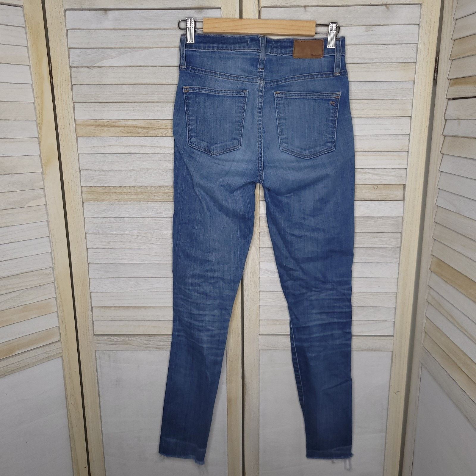 Madewell Madewell 10" High Riser Button Skinny Jeans Denim 25TL Size 26" / US 2 / IT 38 - 7 Thumbnail