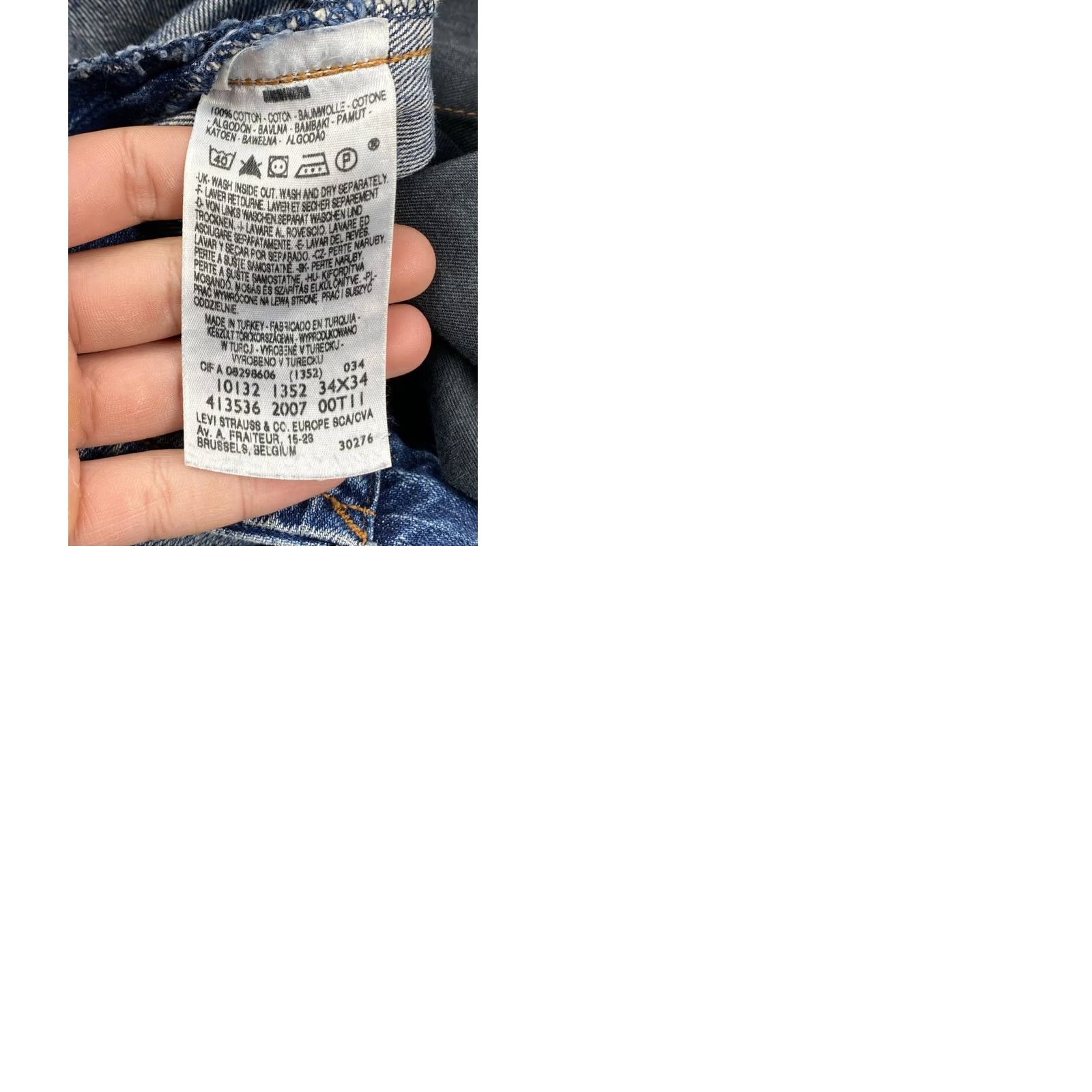 Levi's VINTAGE Levi’s Engineered Twisted Seams Cinch Denim Jeans Men Size 34х34 Blue Size US 34 / EU 50 - 10 Thumbnail