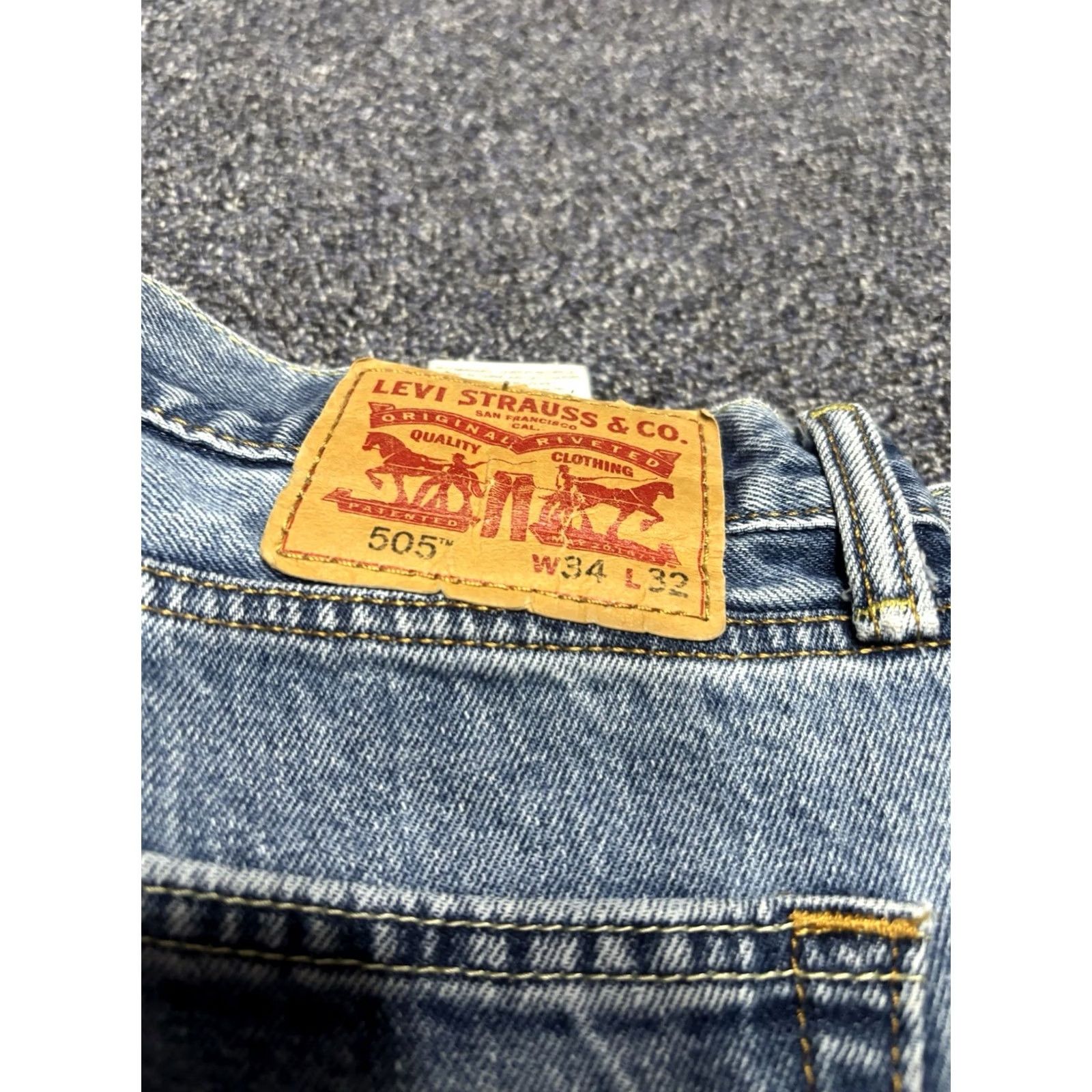 Levi's Levi'S Jeans Mens 34 X 32 Blue Men Regular Straight Leg Wash Denim Classic Size US 34 / EU 50 - 6 Thumbnail
