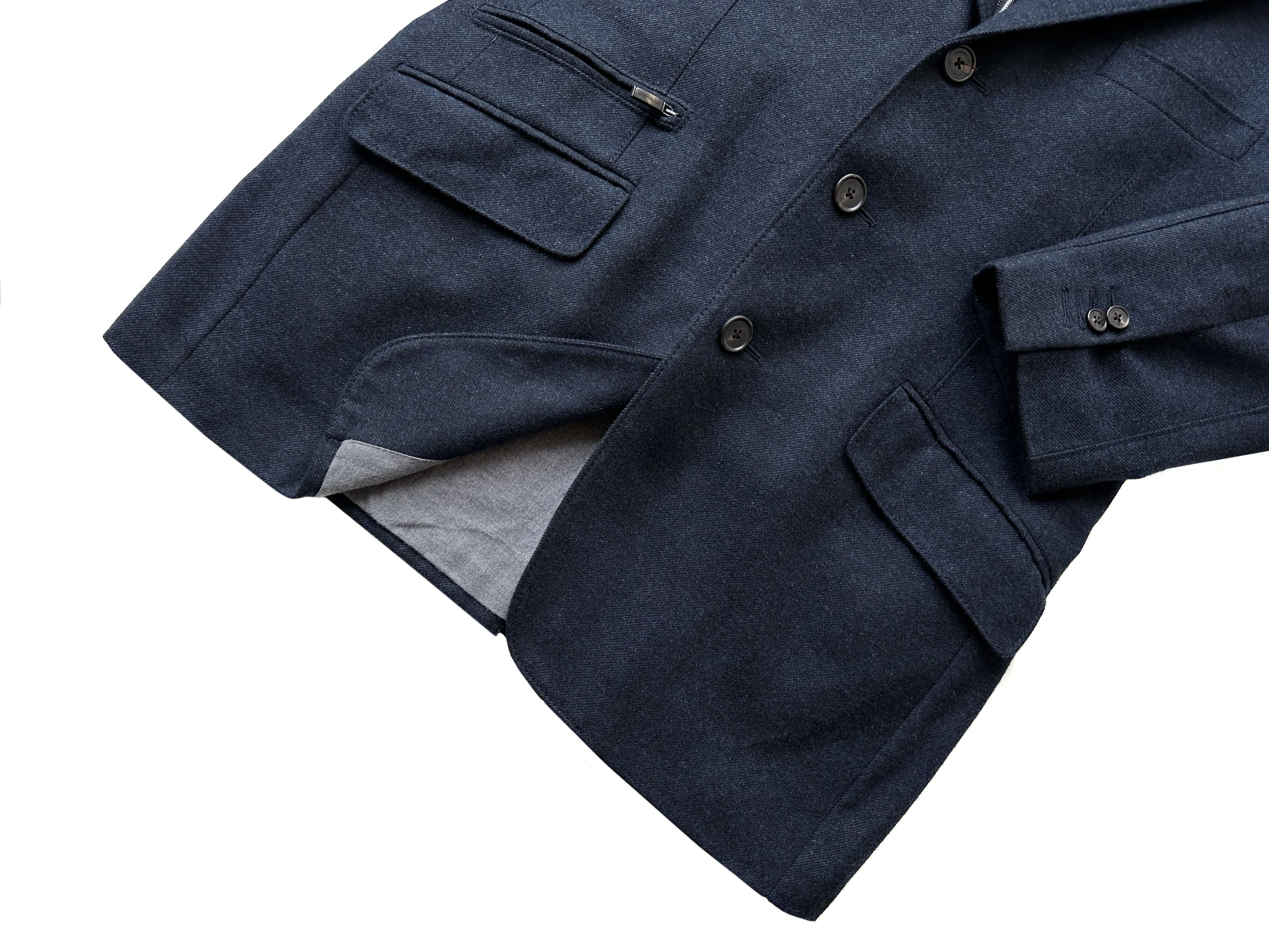 Corneliani Corneliani ID navy melange wool blazer jacket Size 50R - 8 Thumbnail
